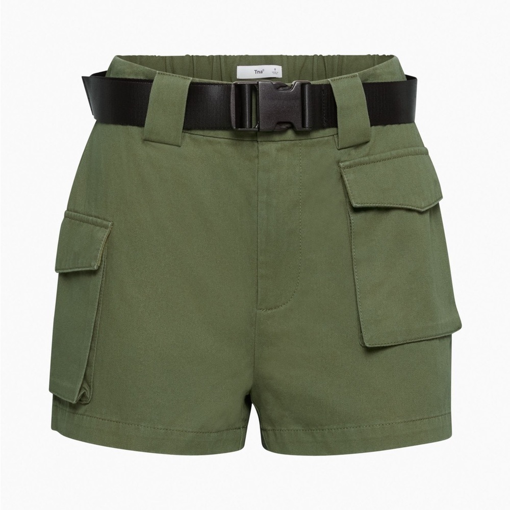 TNA Cargo Shorts Utility Green Black Belt Size  - size XS